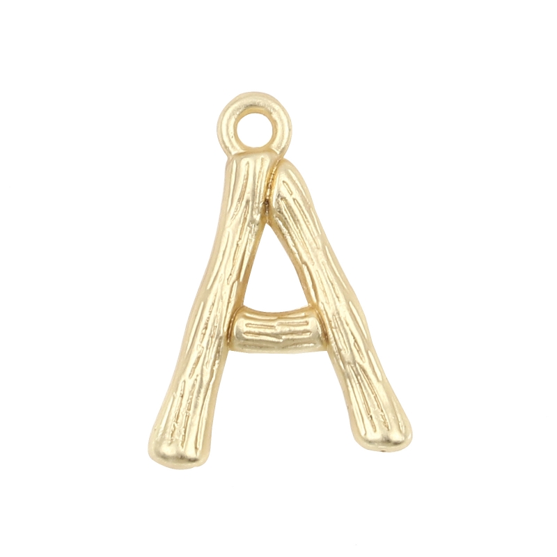 Буква латинская "A", цвет золото 16*13мм