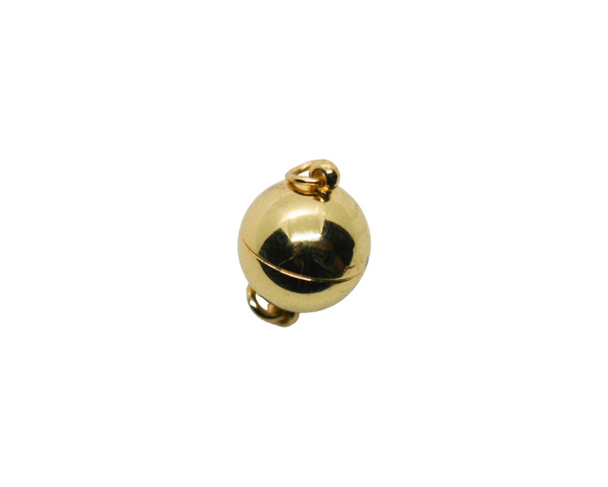 Замочек магнитный шарик; цвет золото, 10мм