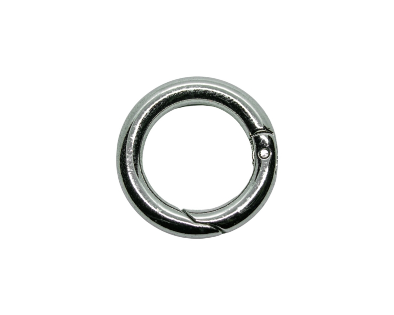Карабин-бейл кольцо цвет серебро 25мм