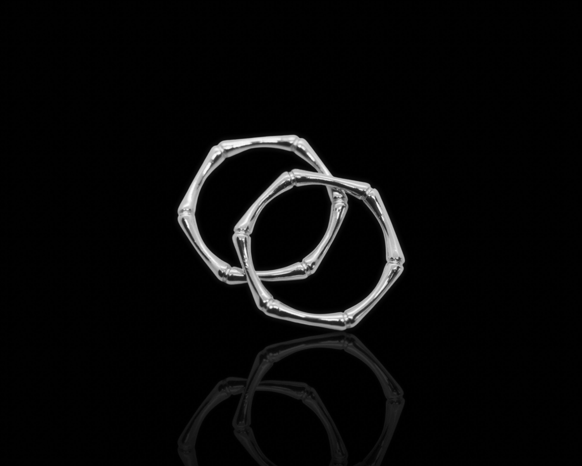Кольцо шестиугольное без дополнительных отверстий; цвет серебро, 20мм